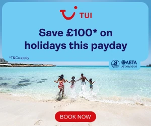 TUI Save 100 code SUNSHINE