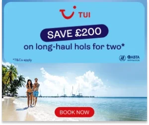 Couples Save an Extra £200 on TUI Long Haul Hols