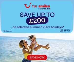 TUI Smiles Reward Save up to £200 extra on Summer 2027 hols